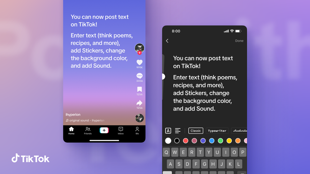 Express your creativity with text posts on TikTok - Newsroom